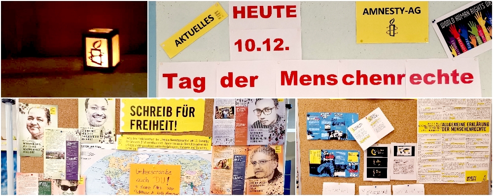 Aktion zum Tag der Menschenrechte am 10.12.2020