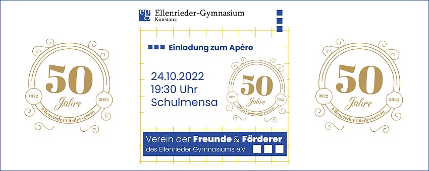 50 Jahre Freunde und Förderer des Ellenrieders - Einladung zum Apéro am 24. Oktober