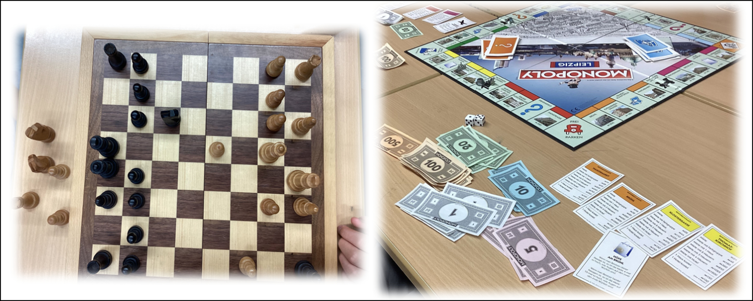 Gesellschaftsspiele während der Projekttage